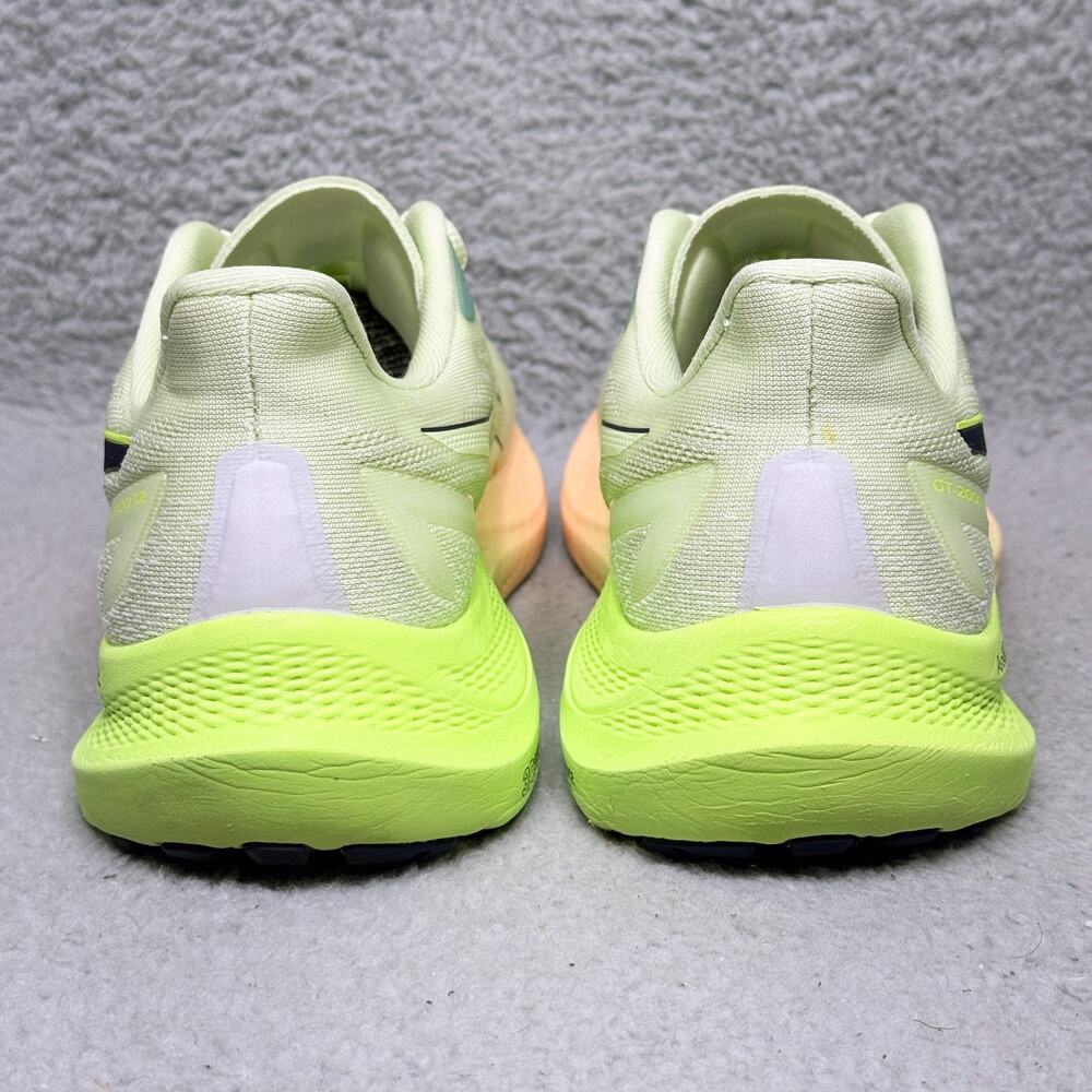 Asics GT-2000 12 Womens Size 10 Running Shoes Glow Yellow Green Aquamarine Mesh - Picture 4 of 9